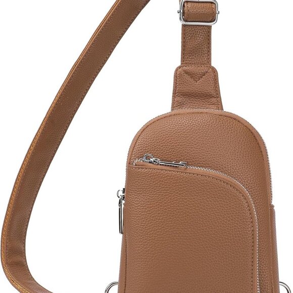 RFID Blocking Sling Bag Leather Crossbody Bags for Women Fanny Pack Cross Body f - Picture 1 of 9